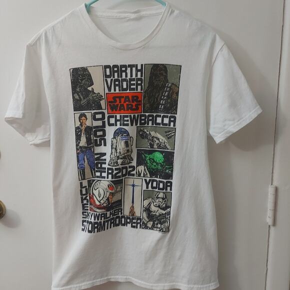 Star Wars Graphic Tee No Size SciFi Cosplay Comicon Yoda Chewbacca Han Solo - Picture 2 of 8